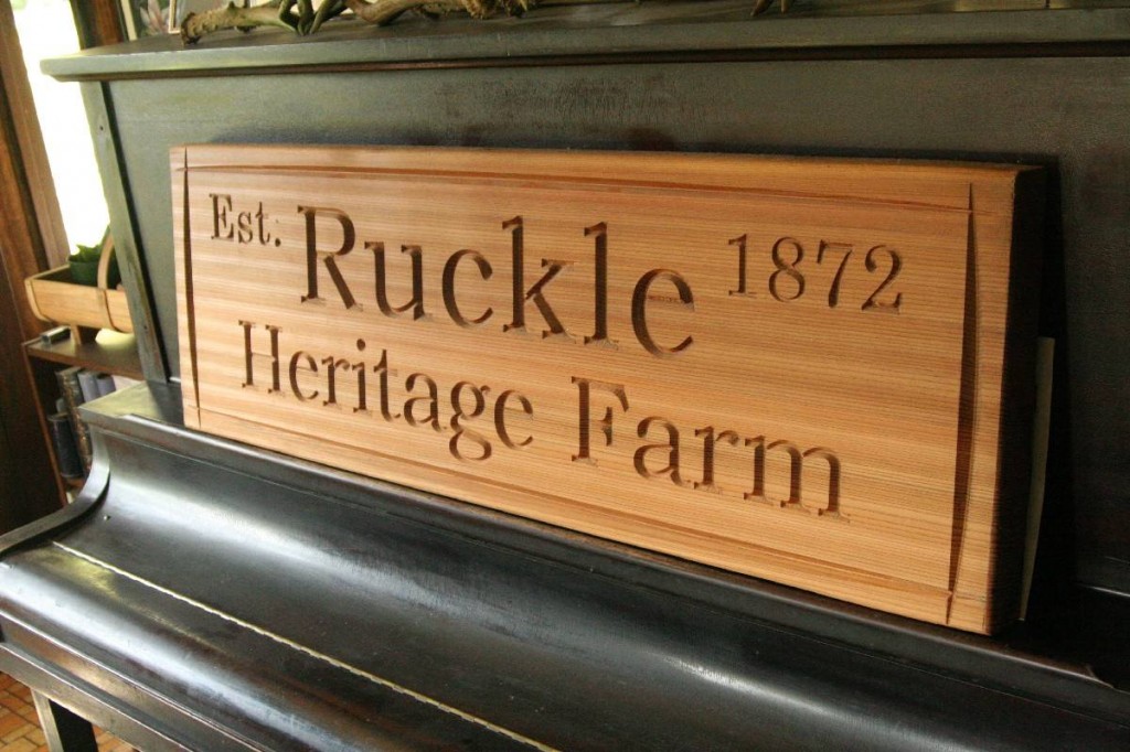 Beautifully Carved Wood Sign